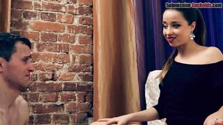 Cleaning and licking pussy